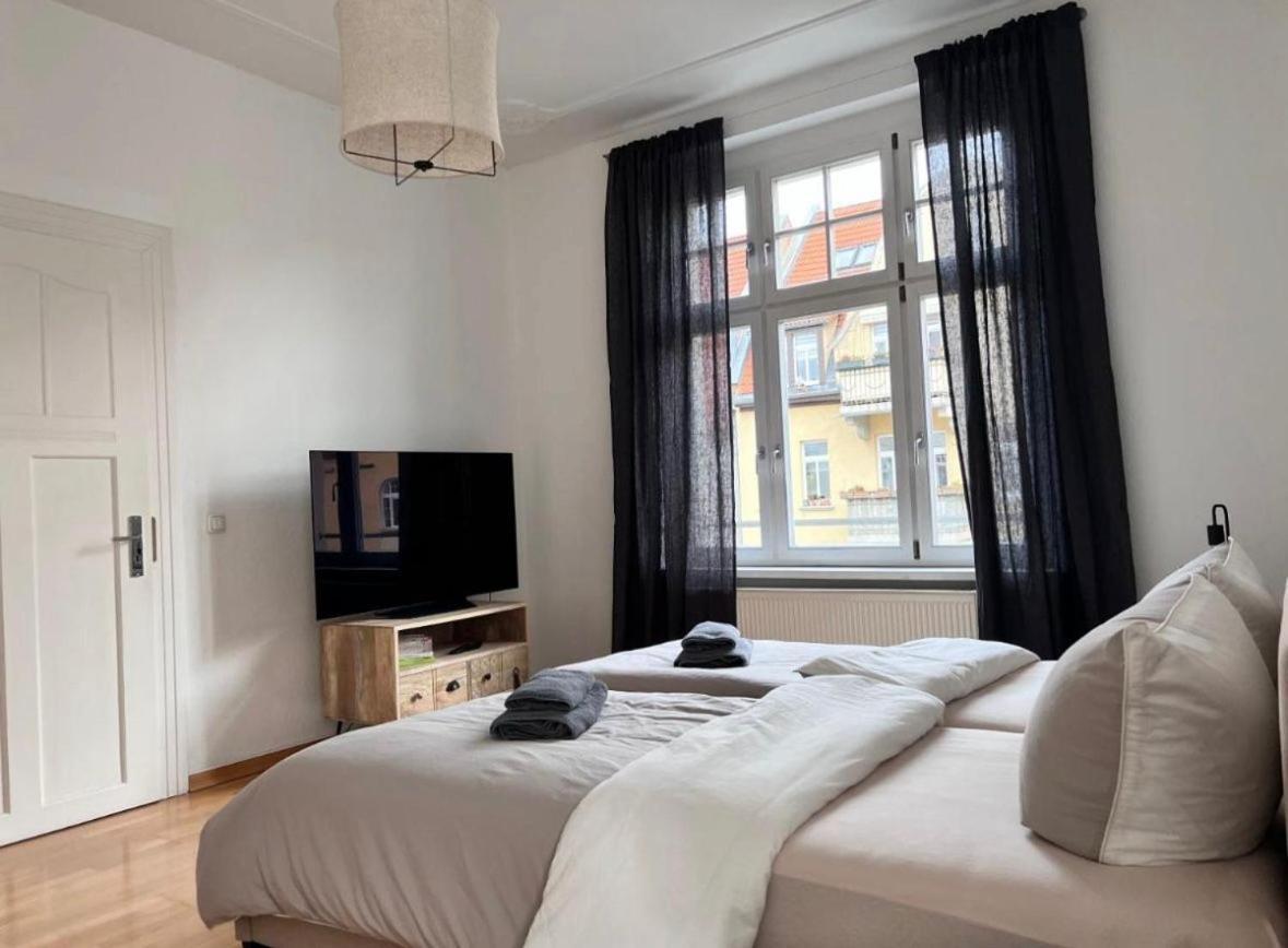 Feine Apartments In Der Suedstadt Von Erfurt Mit Kostenlosen Stellplatz & Flasche Wein Zur Begruessung Eksteriør bilde